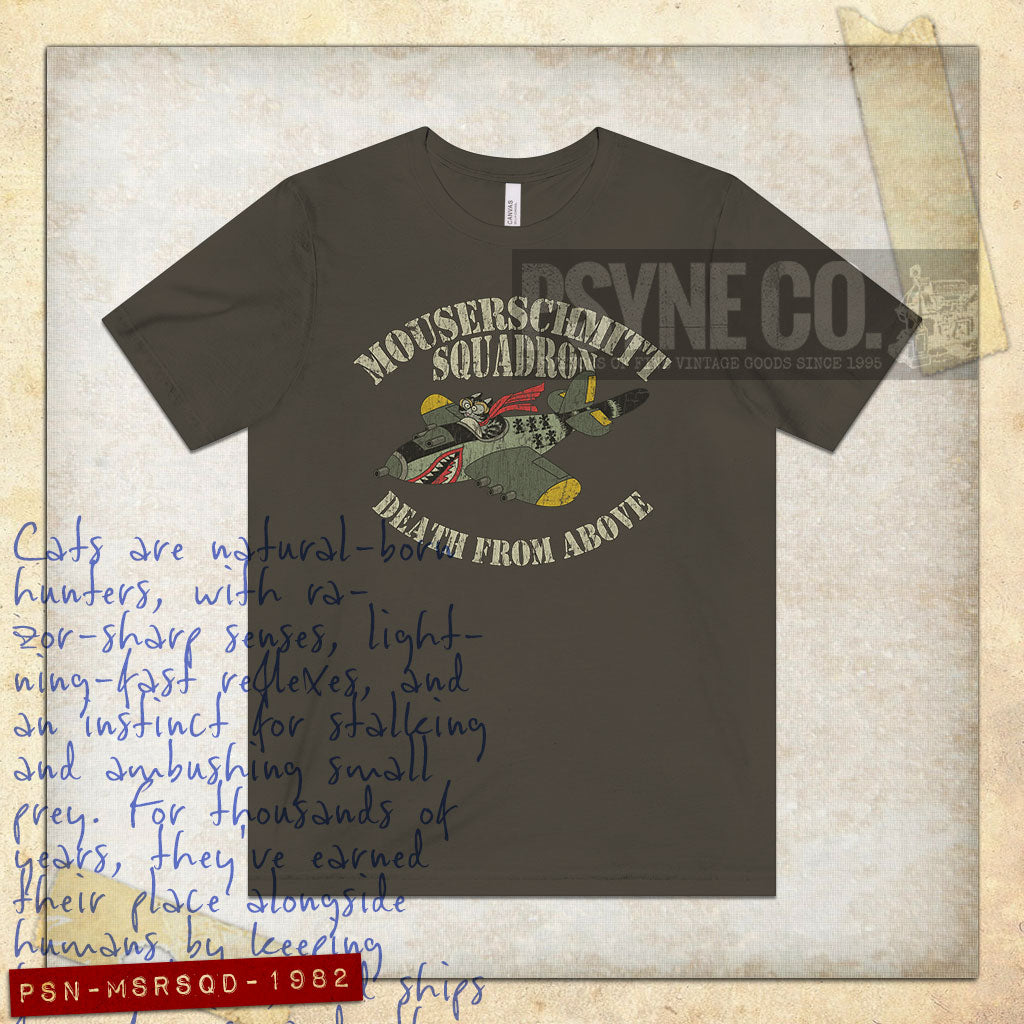 Mouserschmitt Squadron 1982 Vintage Men's T-Shirt