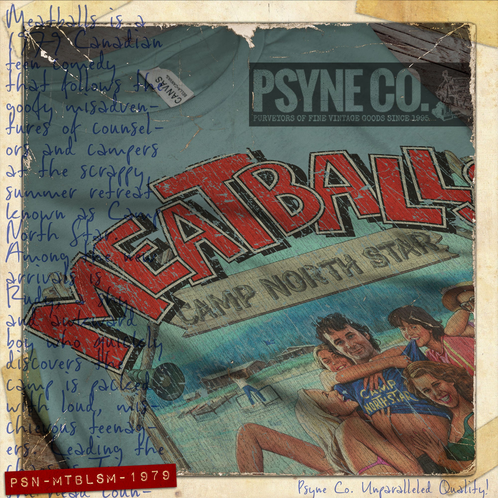 Meatballs 1979 Vintage Men's T-Shirt