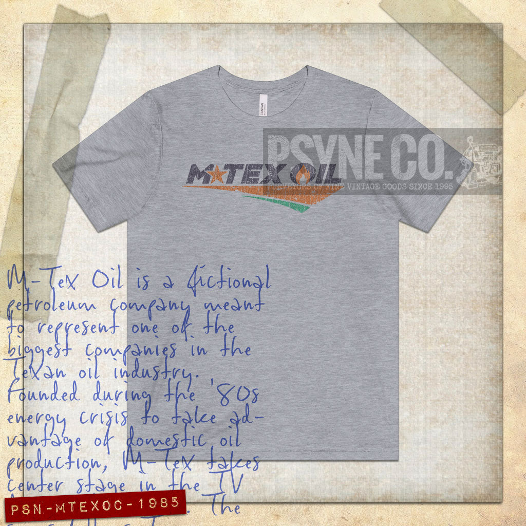 M-Tex Oil Company 1985 Vintage Men's T-Shirt