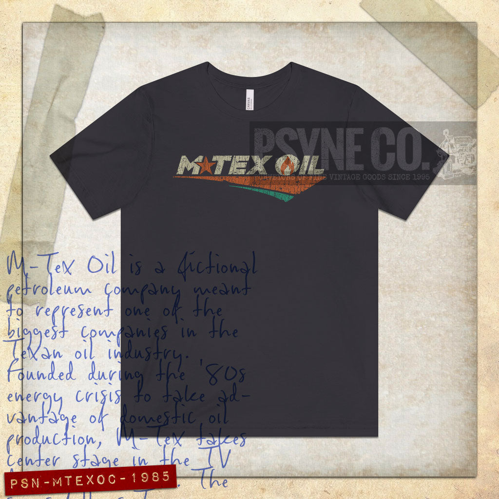 M-Tex Oil Company 1985 Vintage Men's T-Shirt