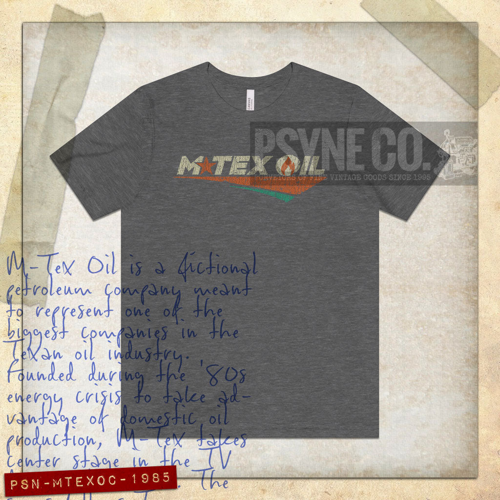 M-Tex Oil Company 1985 Vintage Men's T-Shirt