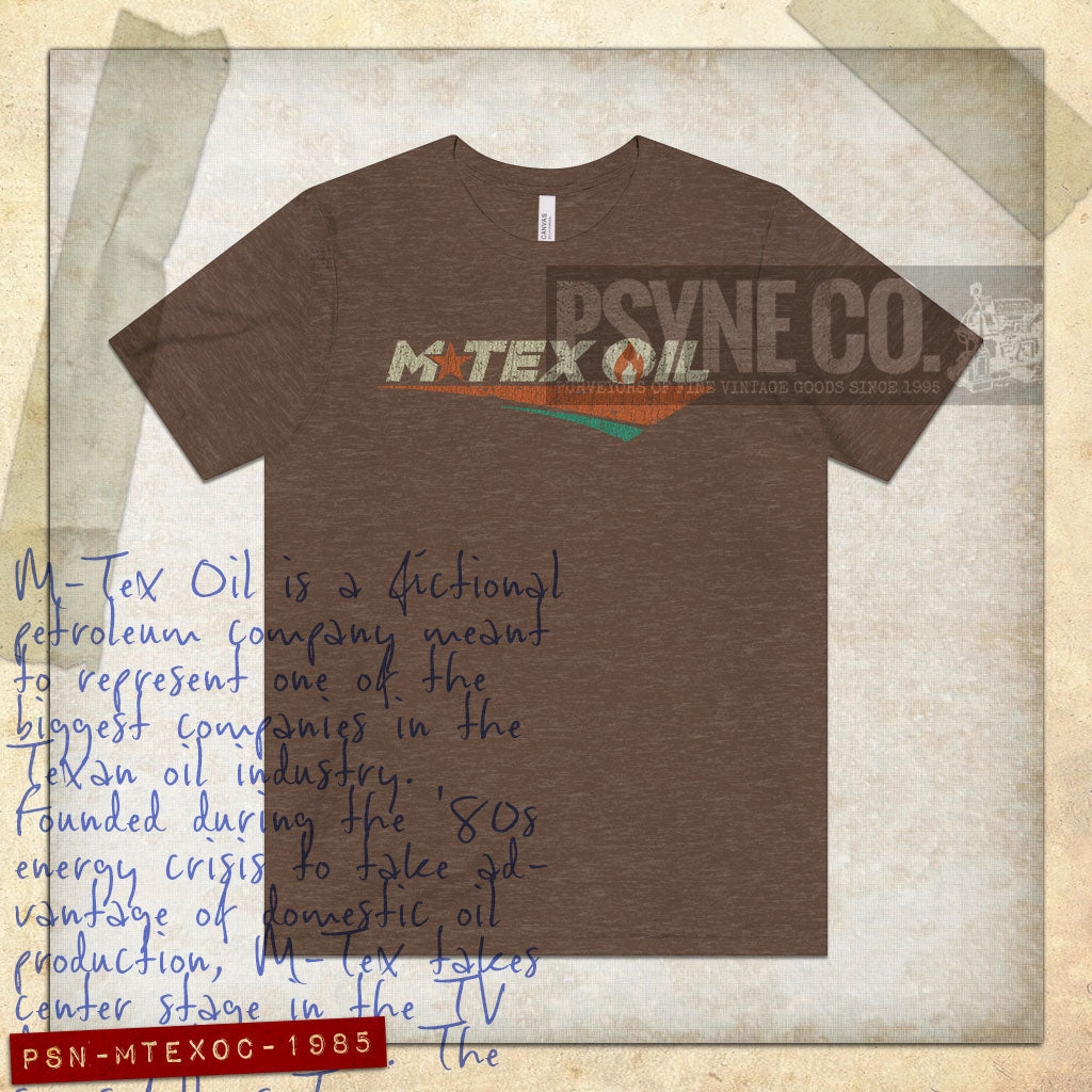 M-Tex Oil Company 1985 Vintage Men's T-Shirt