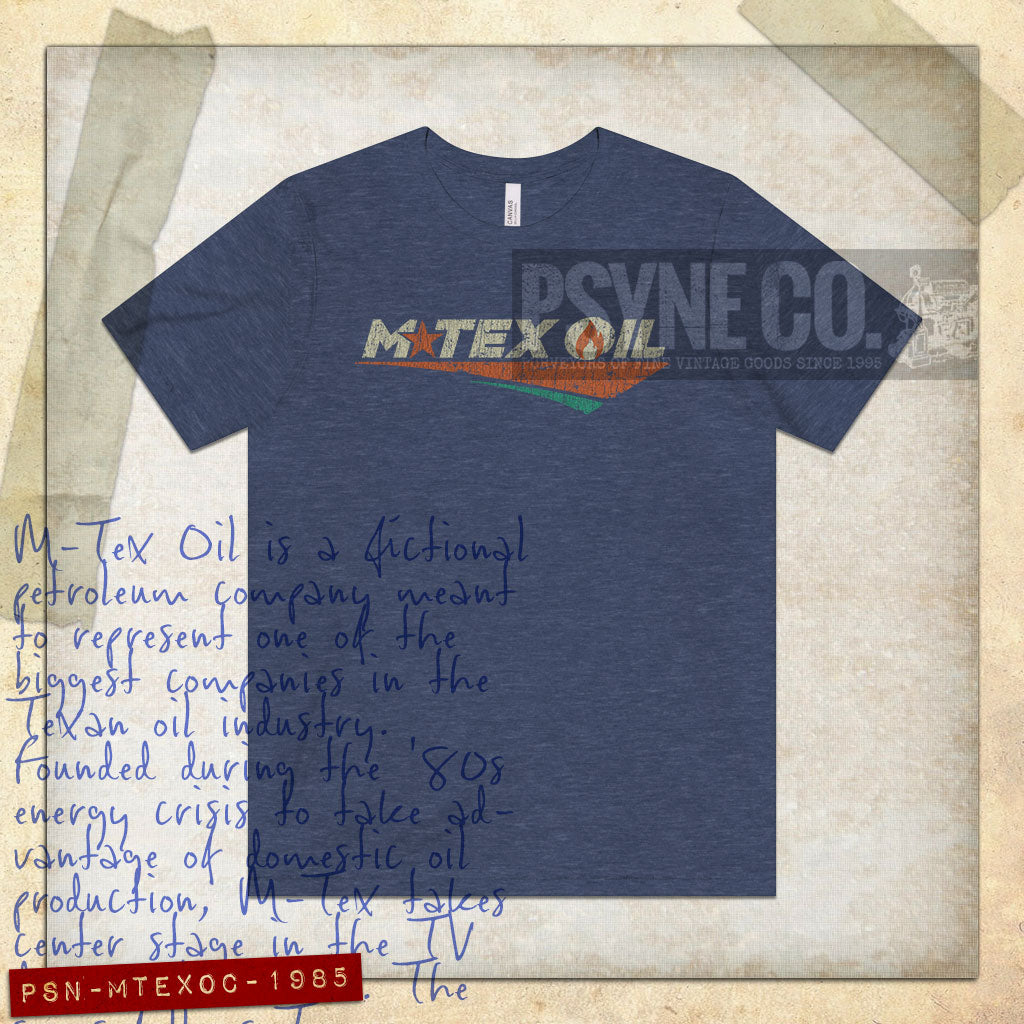 M-Tex Oil Company 1985 Vintage Men's T-Shirt
