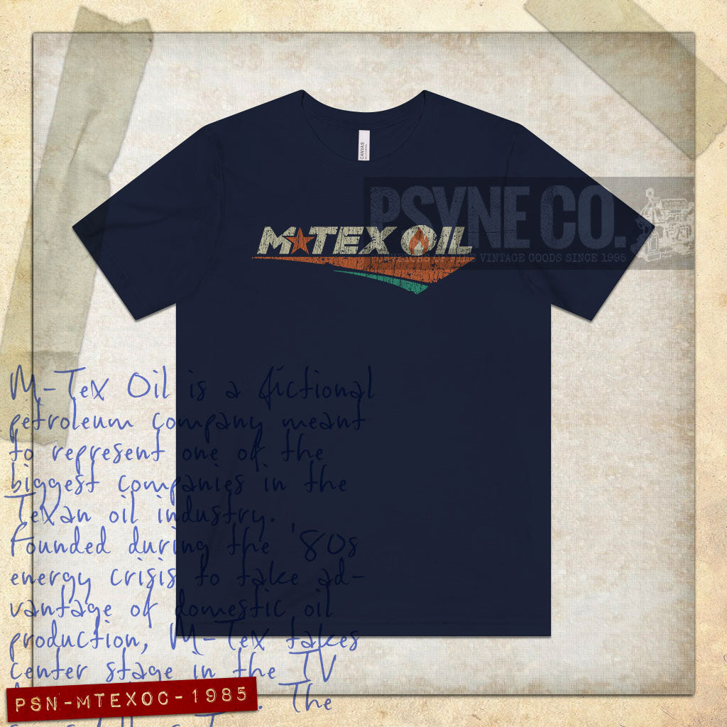 M-Tex Oil Company 1985 Vintage Men's T-Shirt