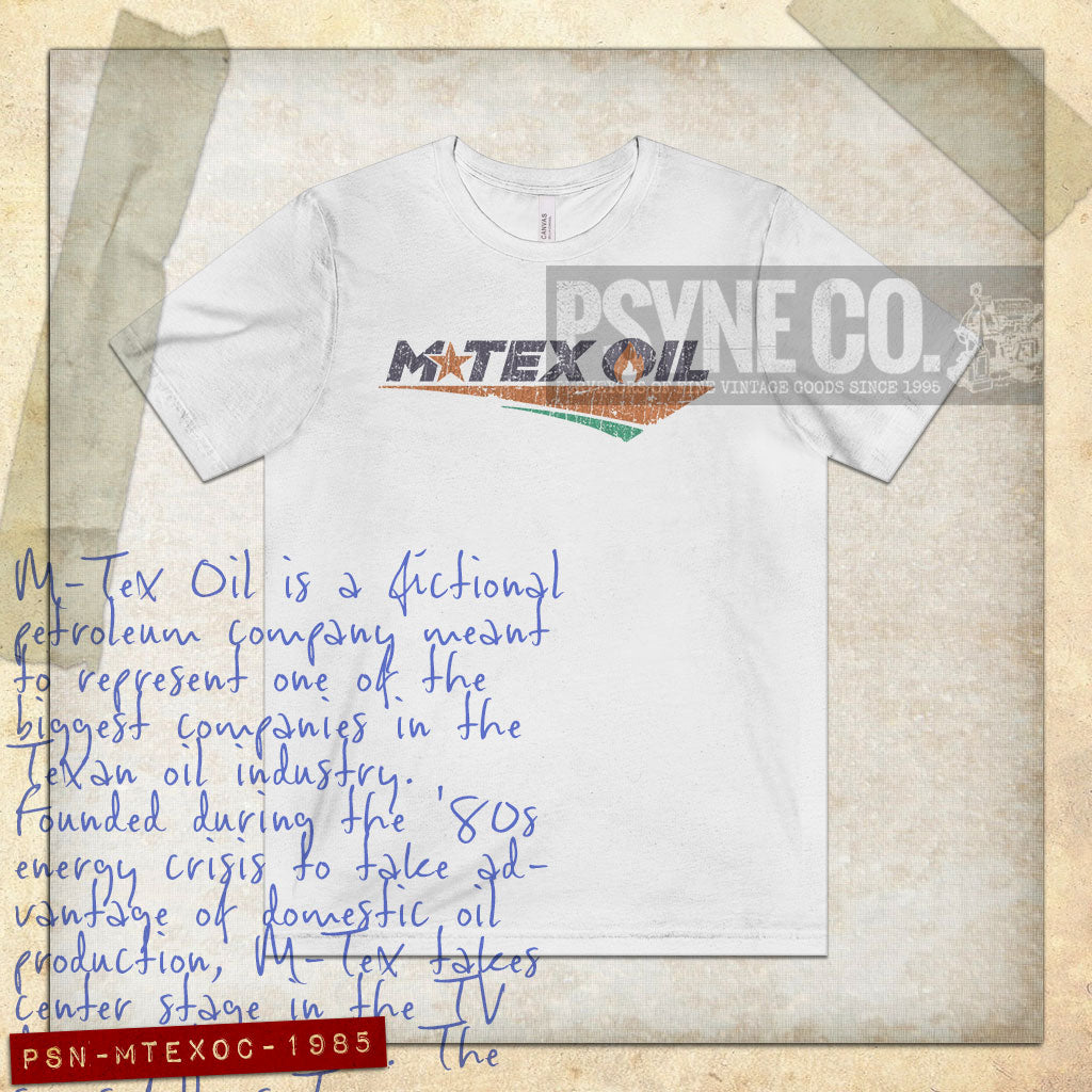 M-Tex Oil Company 1985 Vintage Men's T-Shirt