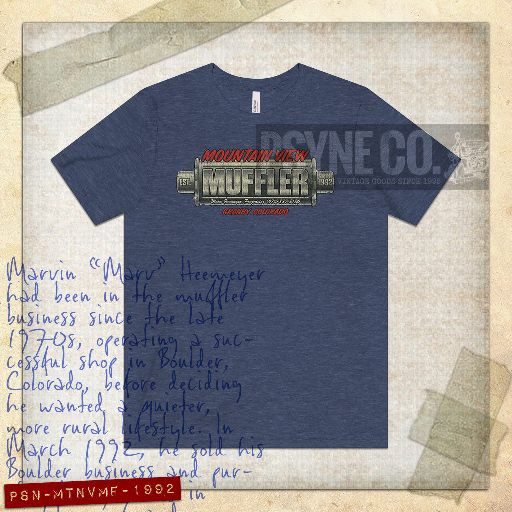 Mountain View Muffler 1992 Vintage Men's T-Shirt