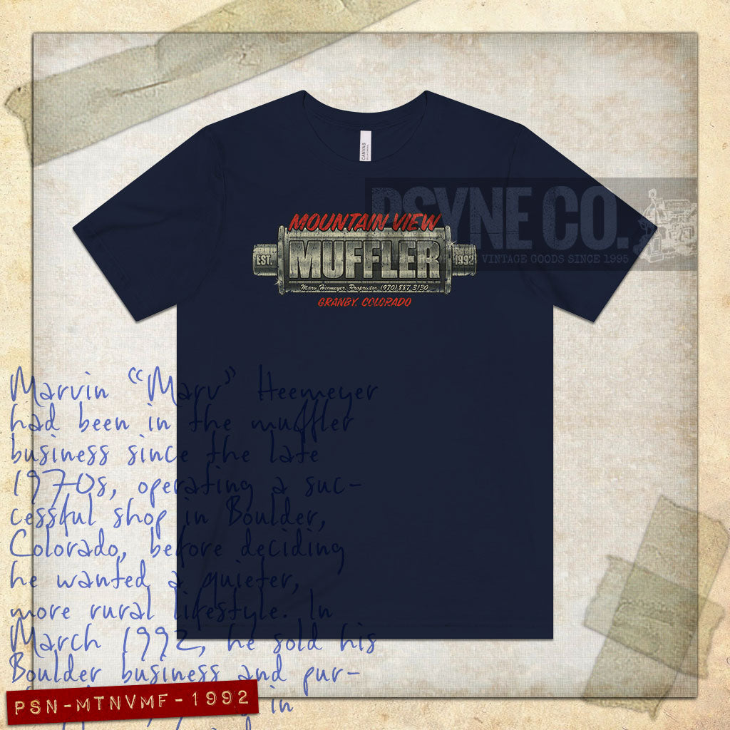 Mountain View Muffler 1992 Vintage Men's T-Shirt