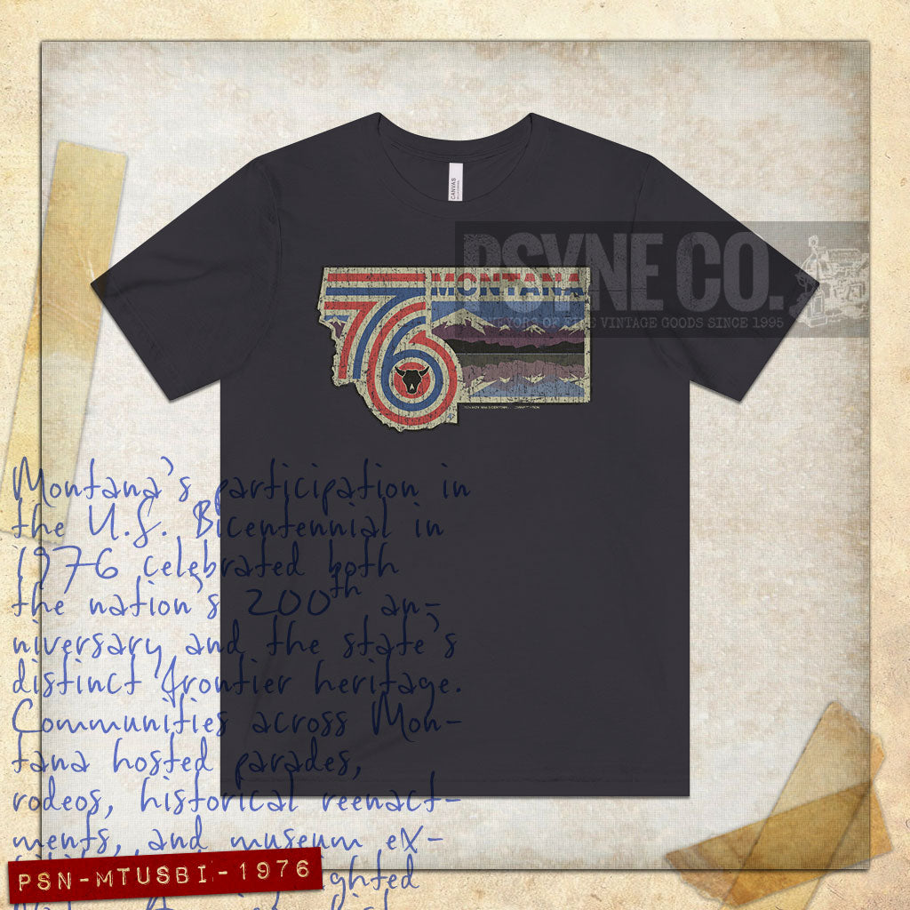 Montana US Bicentennial 1976 Vintage Men's T-Shirt