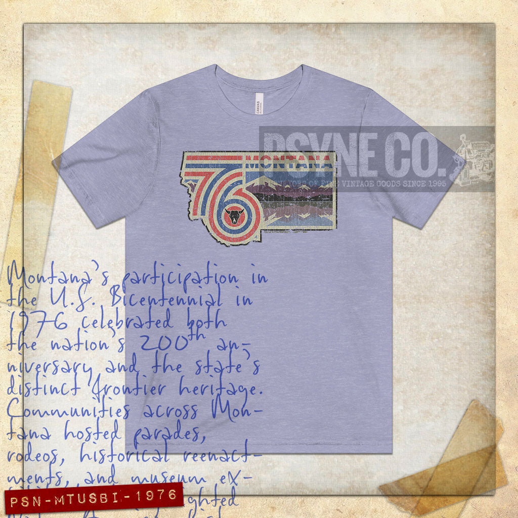 Montana US Bicentennial 1976 Vintage Men's T-Shirt