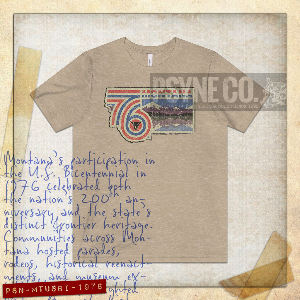 Montana US Bicentennial 1976 Vintage Men's T-Shirt