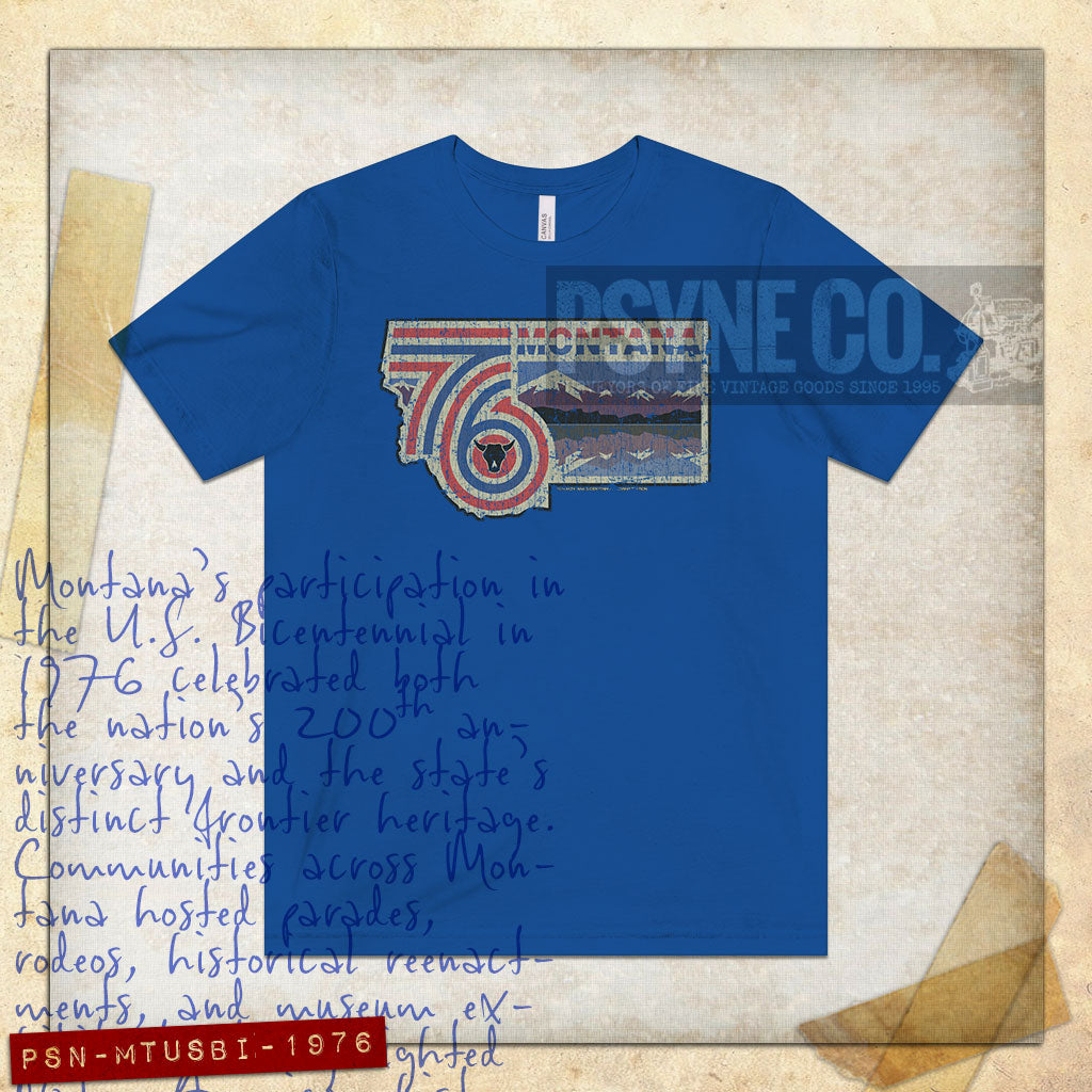 Montana US Bicentennial 1976 Vintage Men's T-Shirt