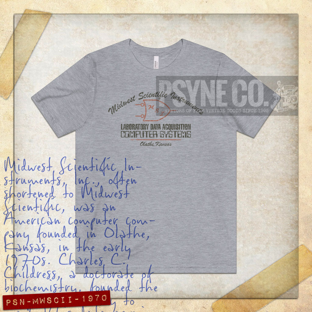 Midwest Scientific Instruments 1970 Vintage Men's T-Shirt
