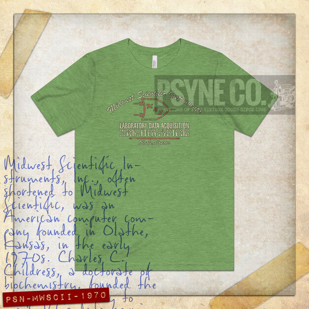 Midwest Scientific Instruments 1970 Vintage Men's T-Shirt