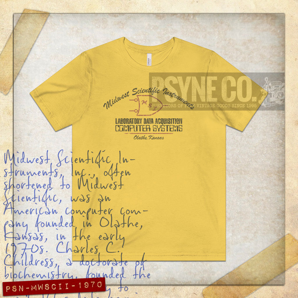 Midwest Scientific Instruments 1970 Vintage Men's T-Shirt