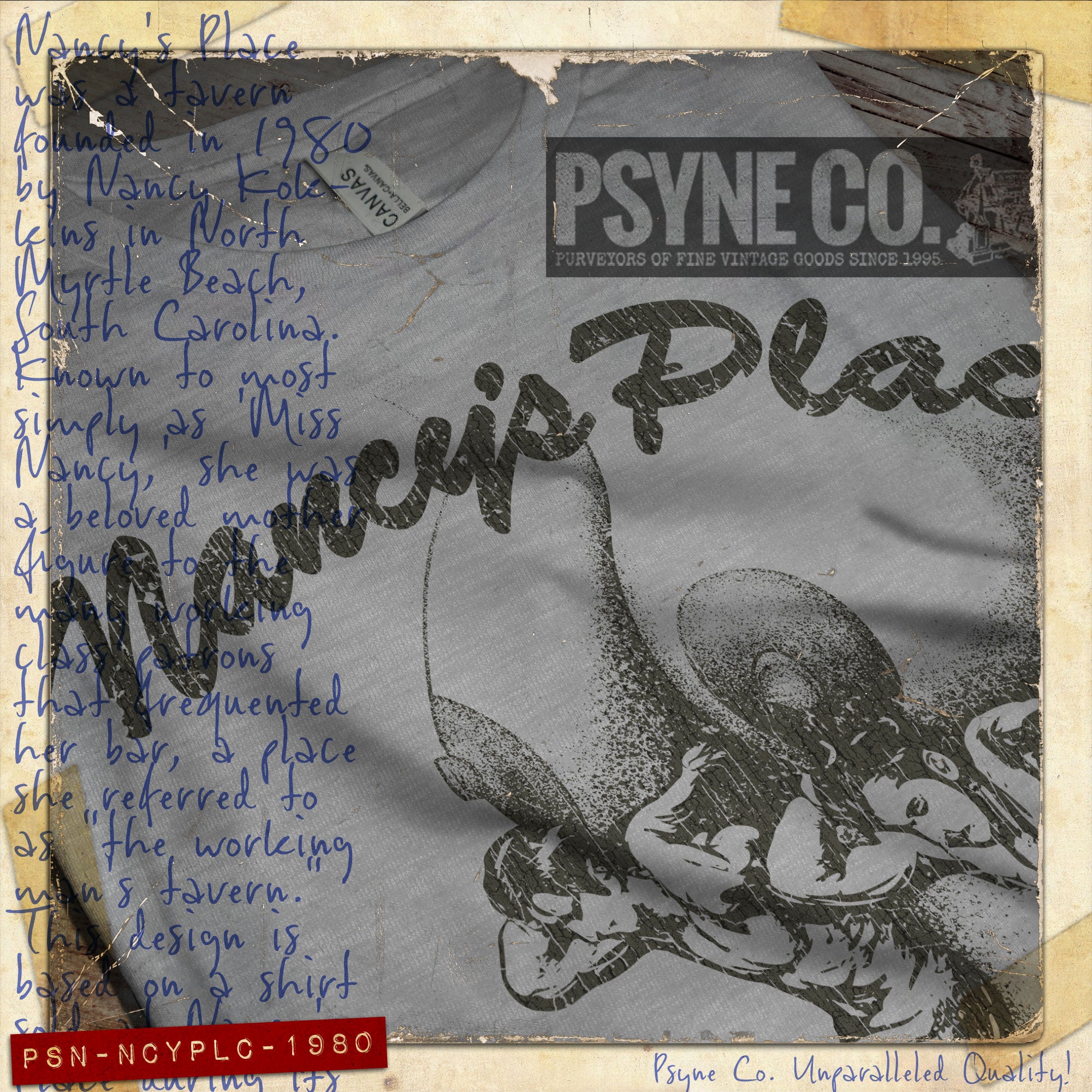 Nancy's Place North Myrtle Beach 1980 Vintage Men's T-Shirt