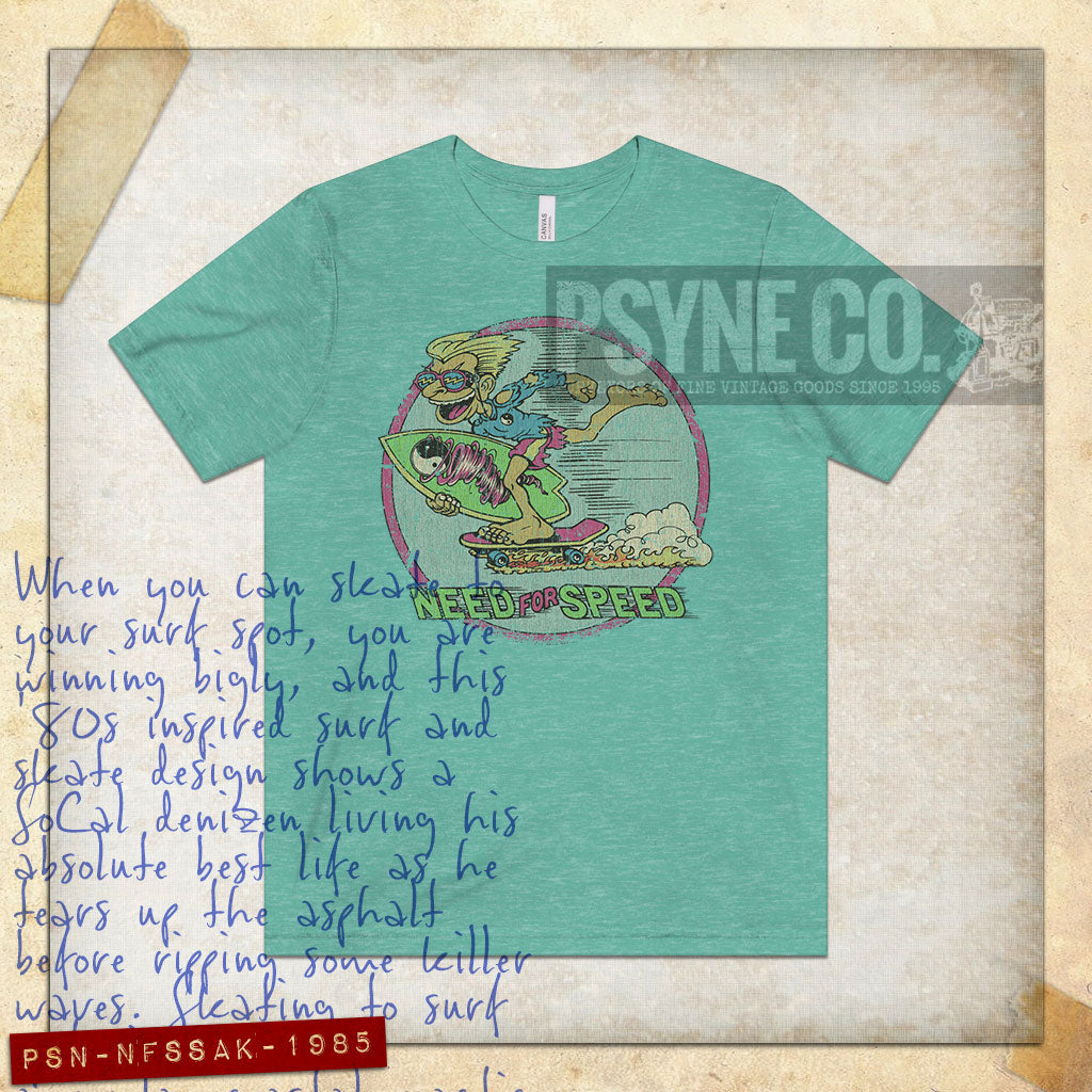 Need For Speed Surf and Skate 1985 Vintage Men's T-Shirt