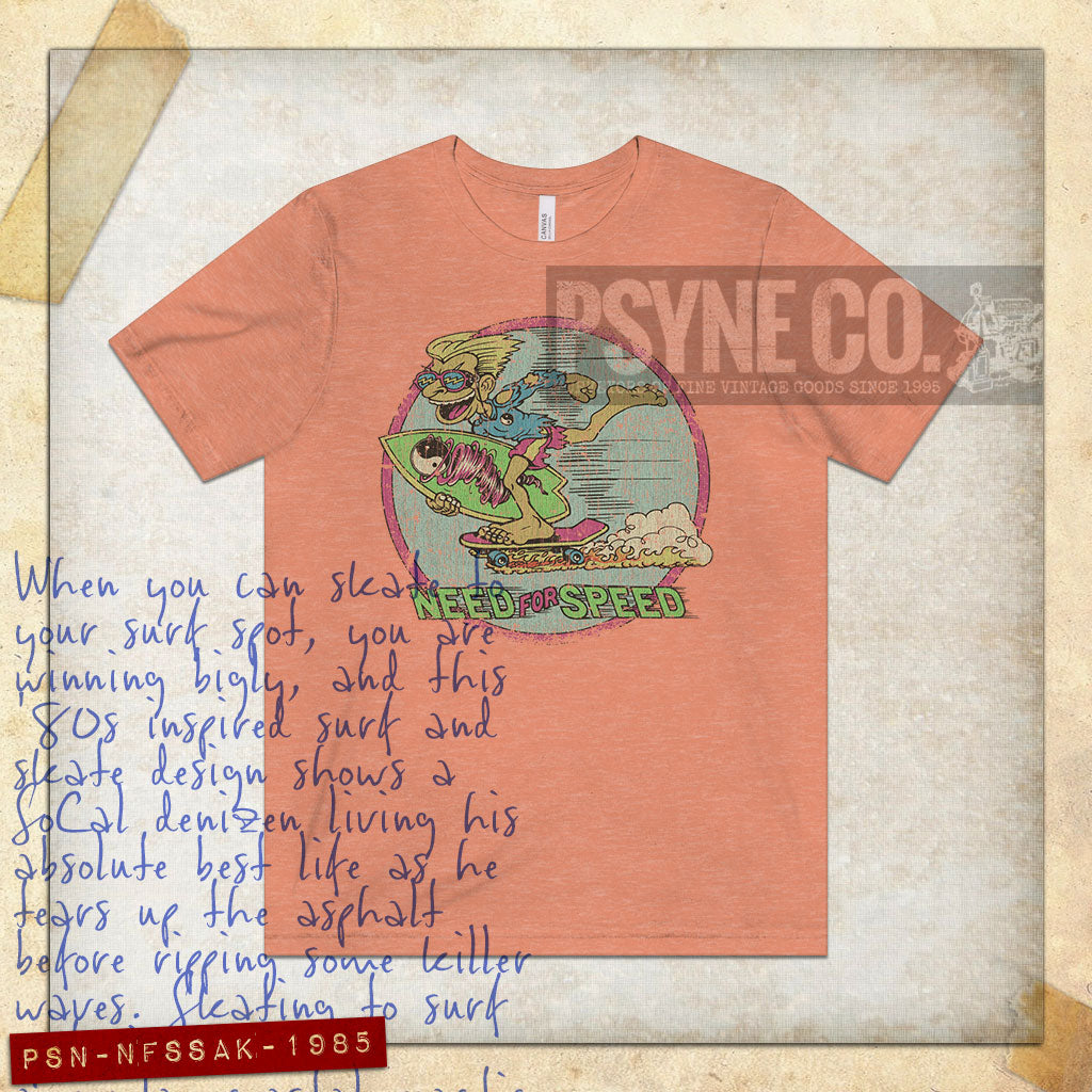 Need For Speed Surf and Skate 1985 Vintage Men's T-Shirt