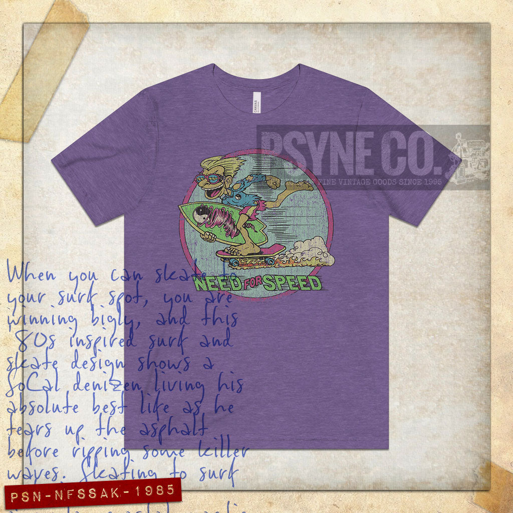 Need For Speed Surf and Skate 1985 Vintage Men's T-Shirt