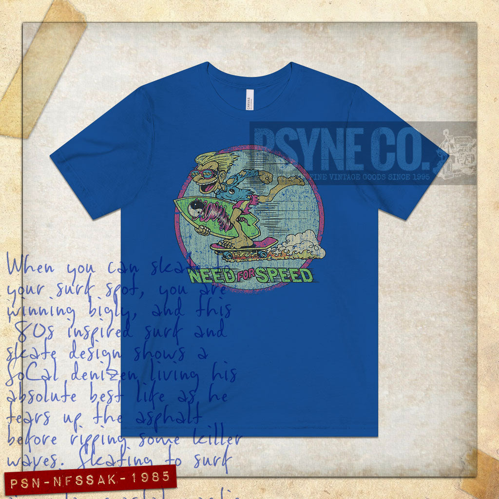 Need For Speed Surf and Skate 1985 Vintage Men's T-Shirt