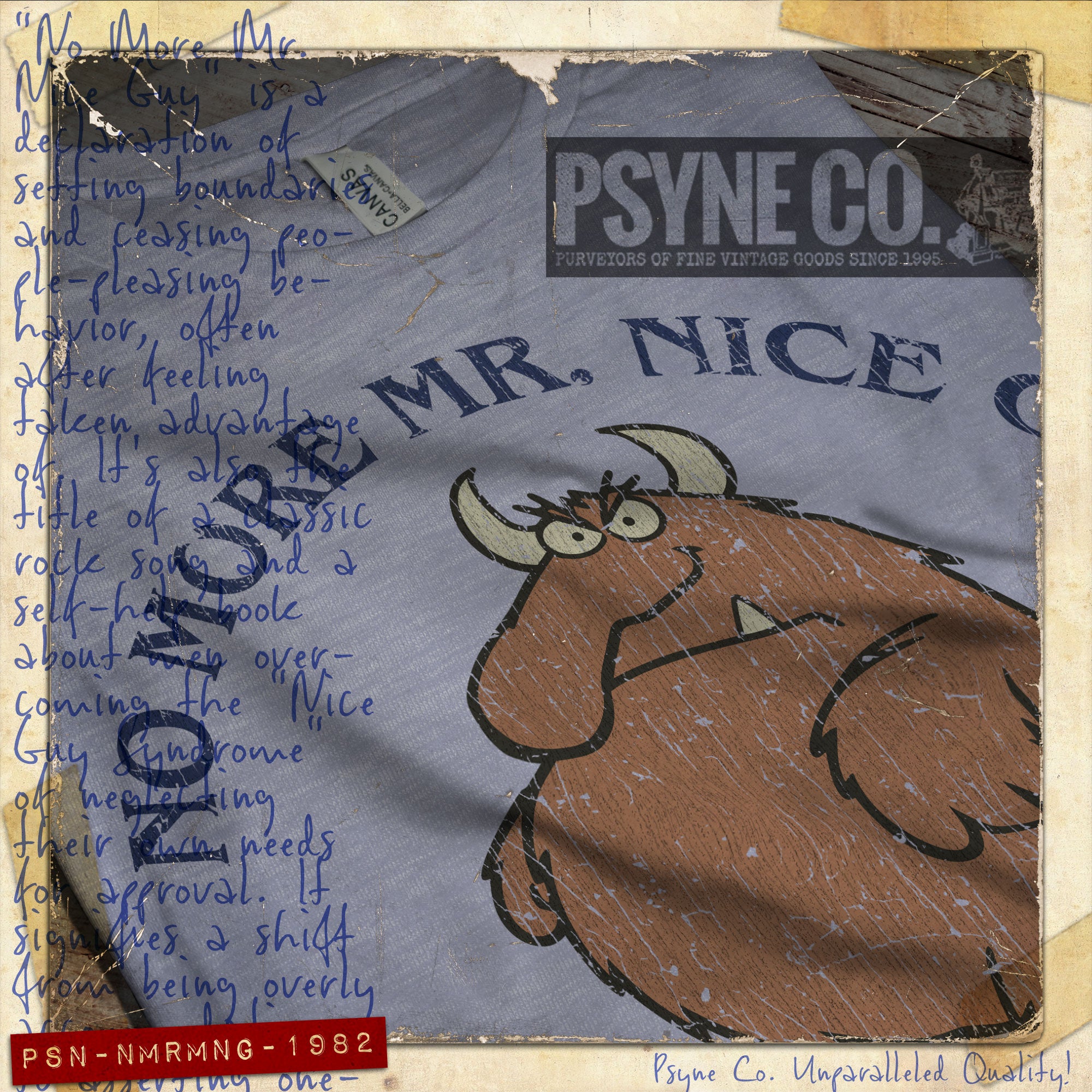 No More Mr. Nice Guy 1982 Vintage Men's T-Shirt
