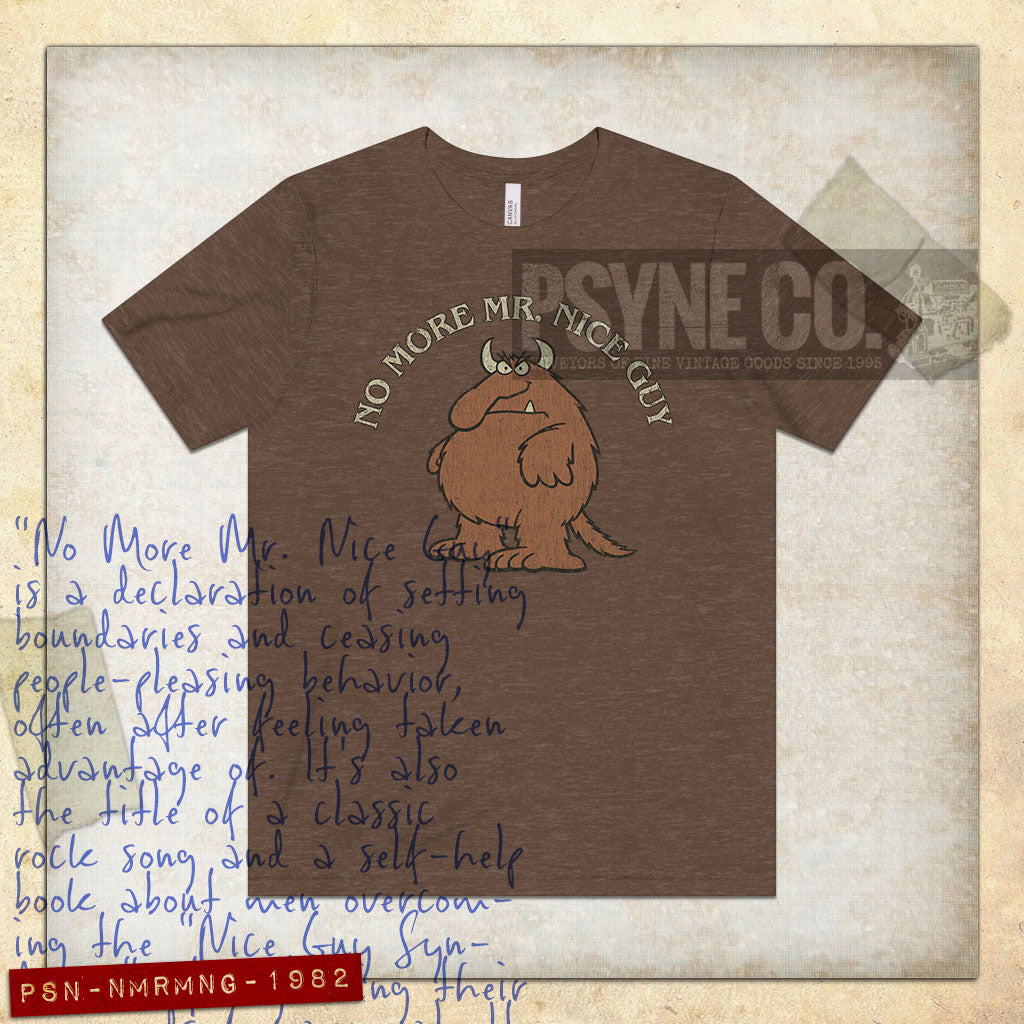 No More Mr. Nice Guy 1982 Vintage Men's T-Shirt
