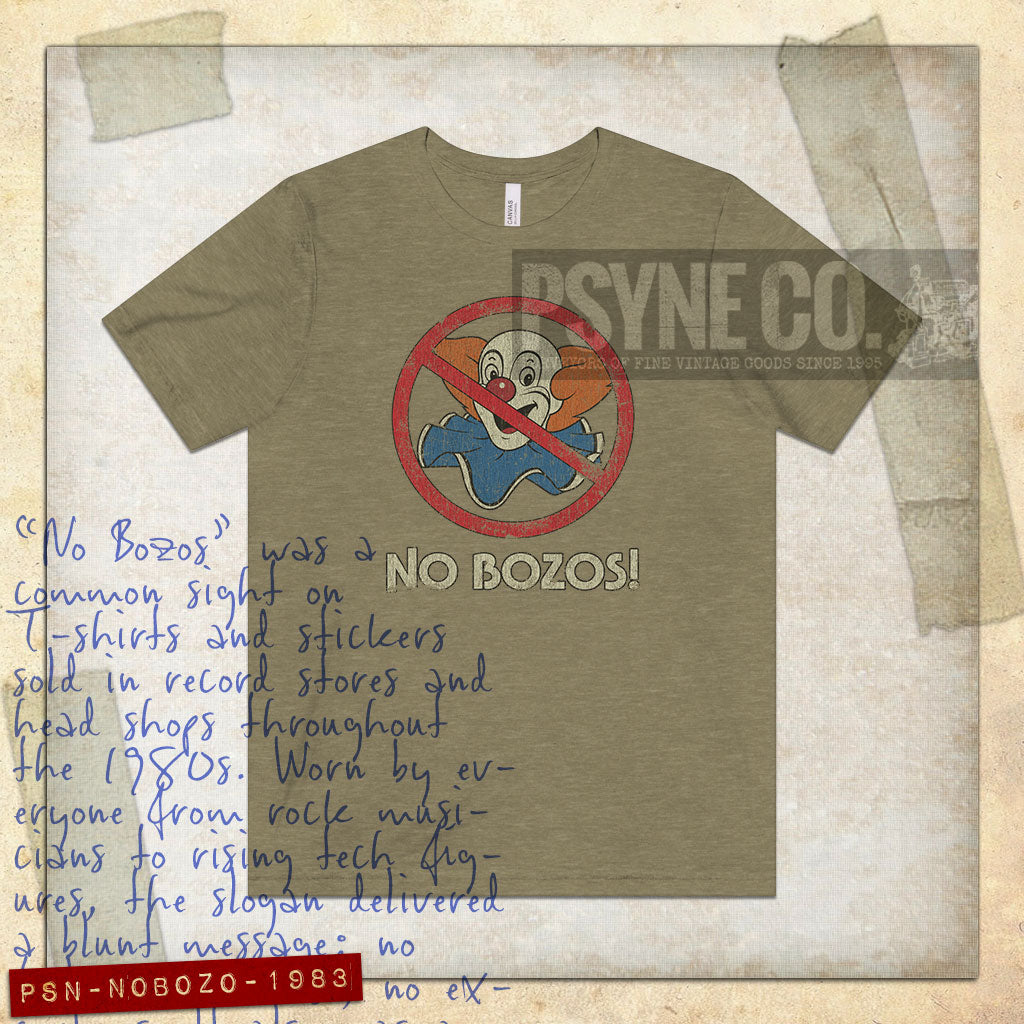 No Bozos 1983 Vintage Men's T-Shirt