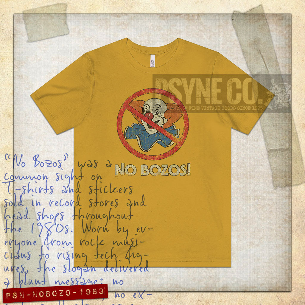 No Bozos 1983 Vintage Men's T-Shirt