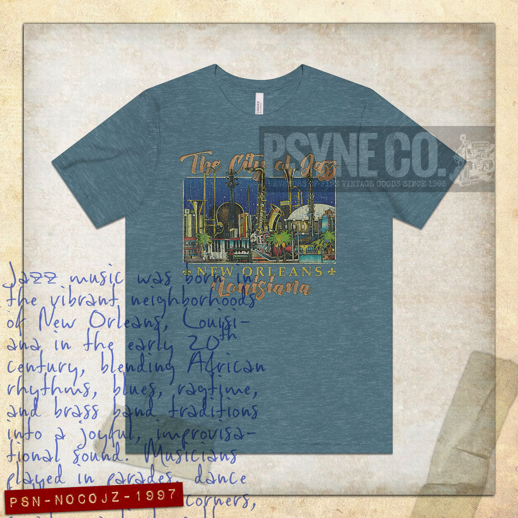 New Orleans City of Jazz 1997 Vintage Men's T-Shirt