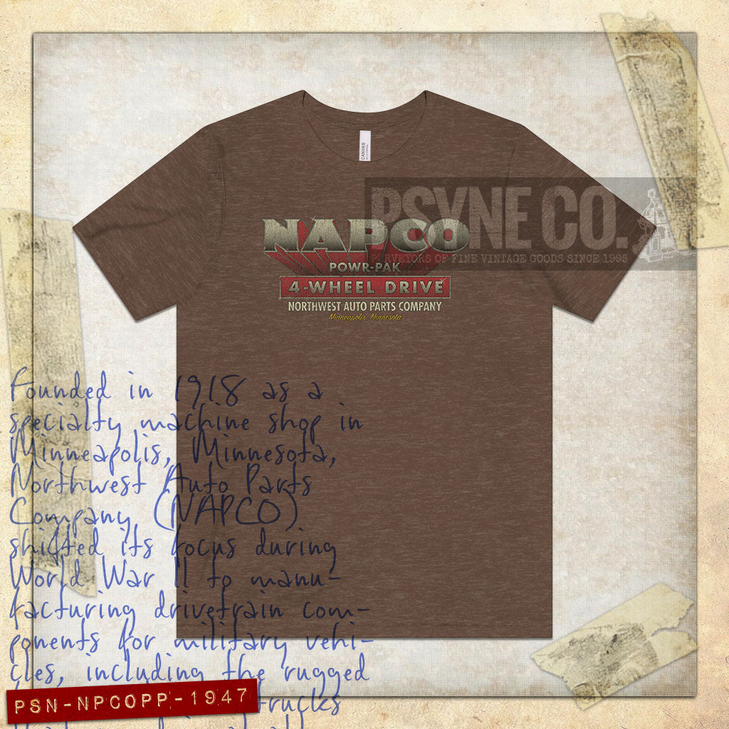NAPCO Powr-Pak 4-Wheel Drive 1947 Vintage Men's T-Shirt