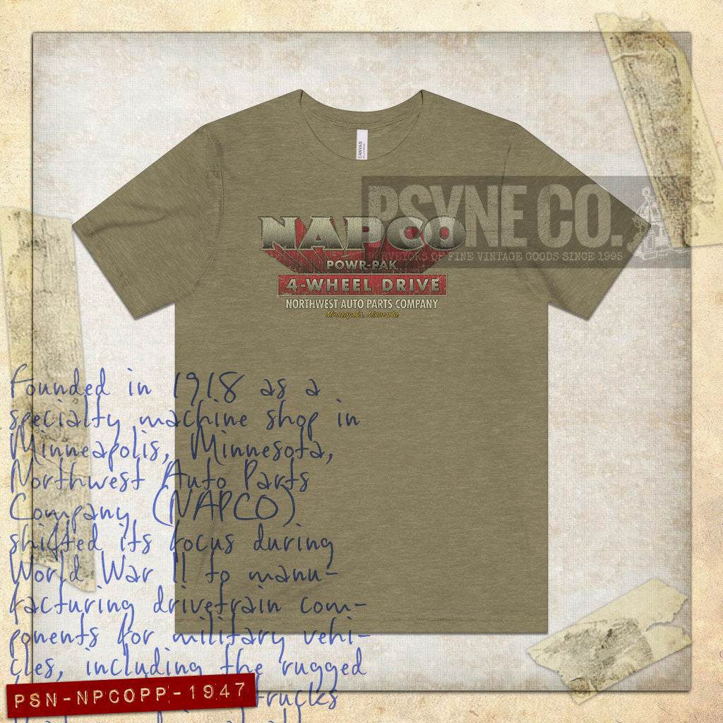NAPCO Powr-Pak 4-Wheel Drive 1947 Vintage Men's T-Shirt