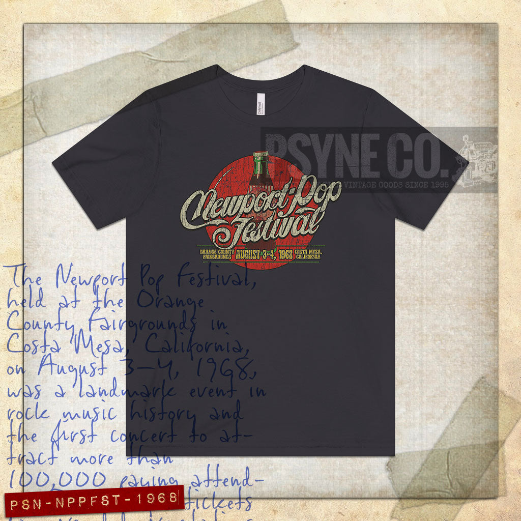 Newport Pop Festival 1968 Vintage Men’s T-Shirt