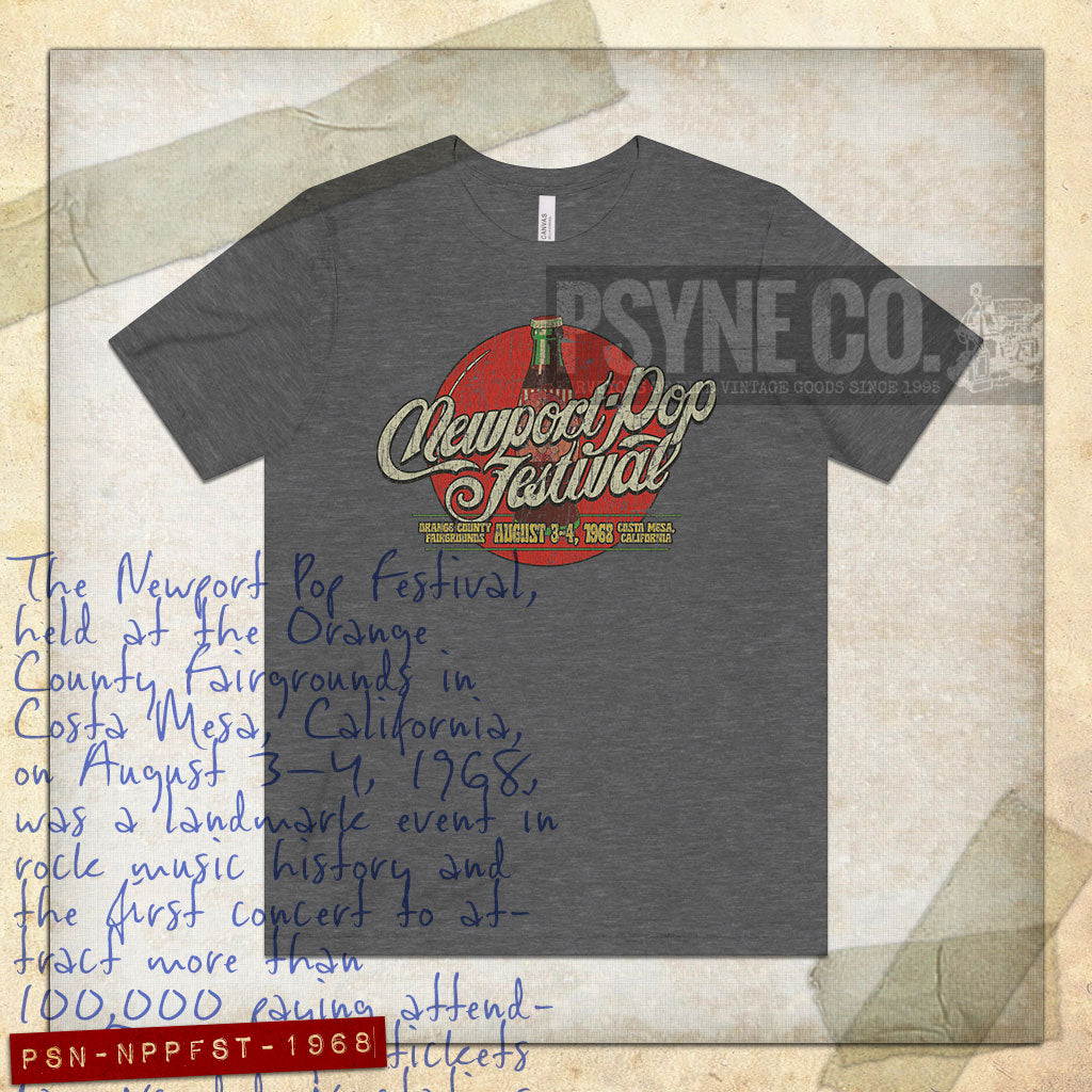 Newport Pop Festival 1968 Vintage Men’s T-Shirt