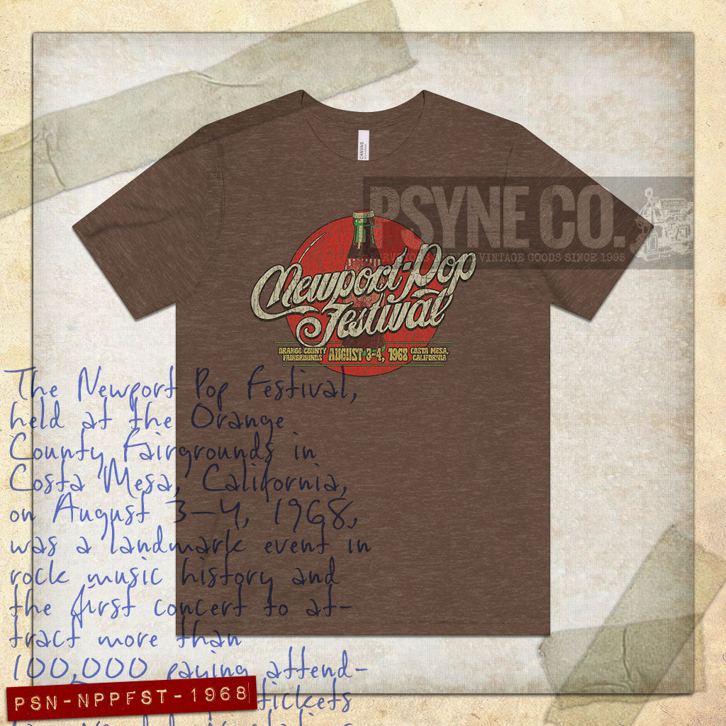 Newport Pop Festival 1968 Vintage Men’s T-Shirt