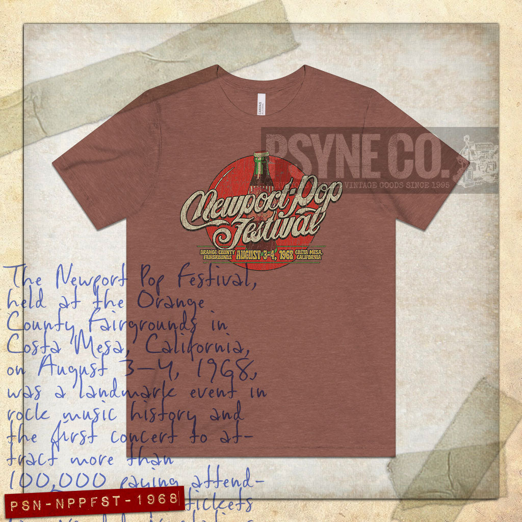 Newport Pop Festival 1968 Vintage Men’s T-Shirt