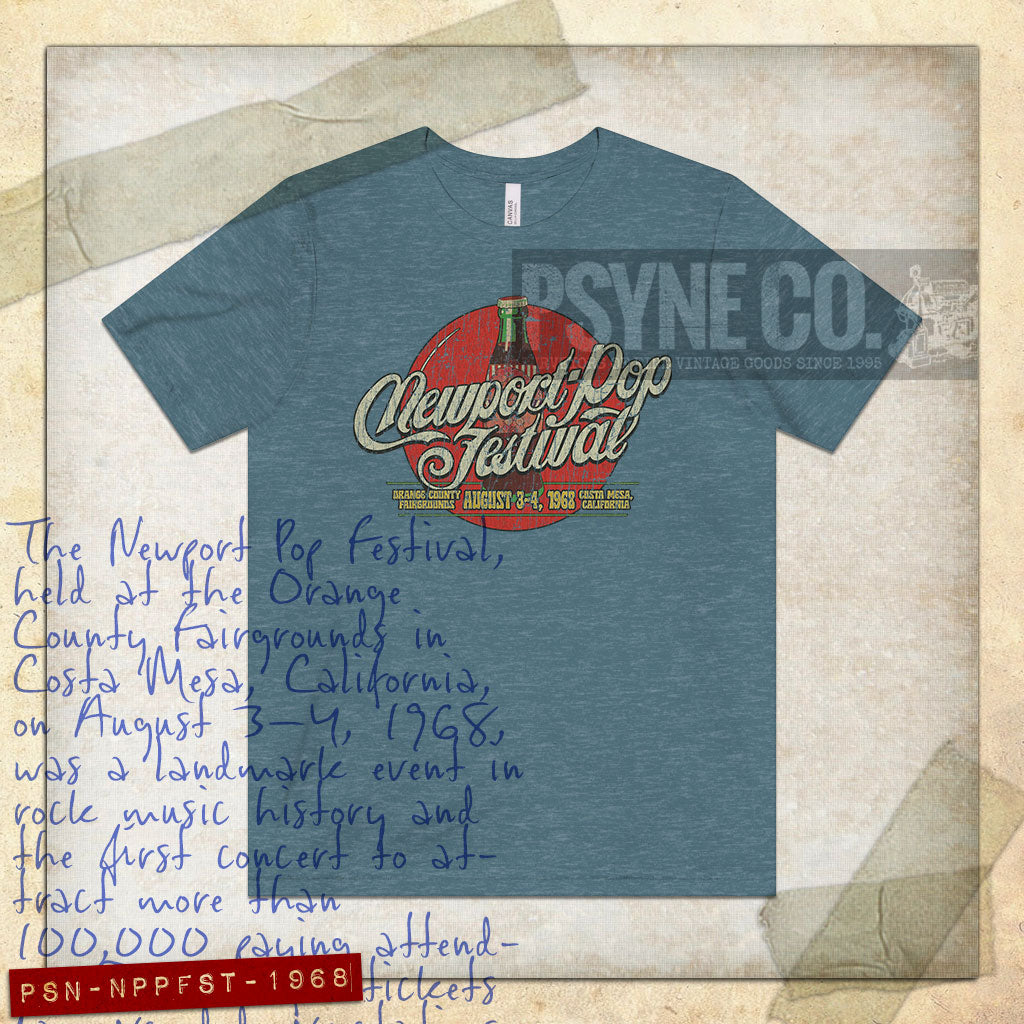 Newport Pop Festival 1968 Vintage Men’s T-Shirt