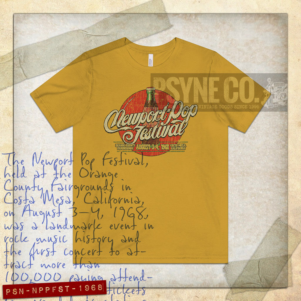 Newport Pop Festival 1968 Vintage Men’s T-Shirt
