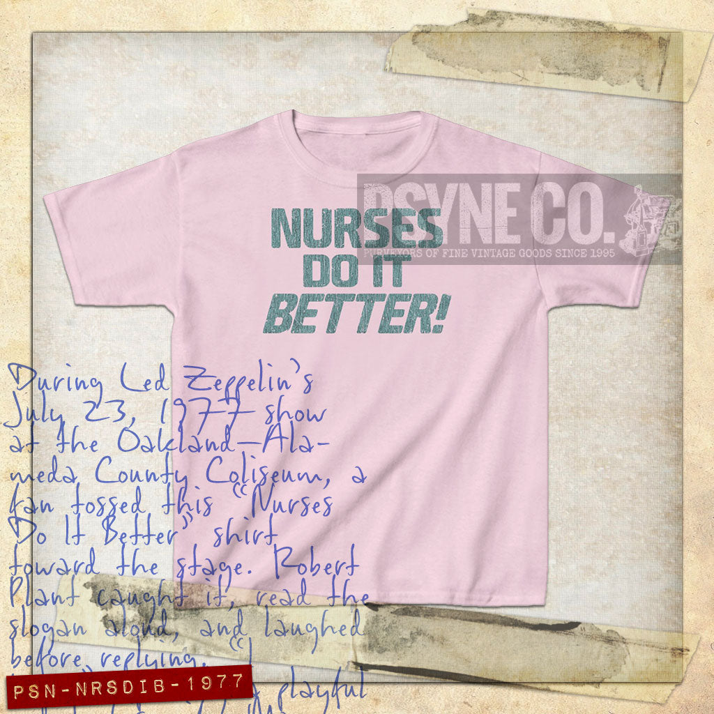 Nurses Do It Better! 1977 Vintage Kid's T-Shirt