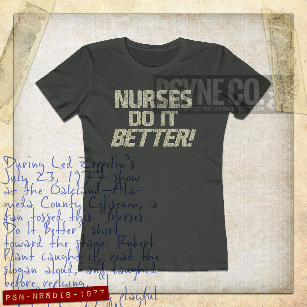 Nurses Do It Better! 1977 Vintage Women's T-Shirt