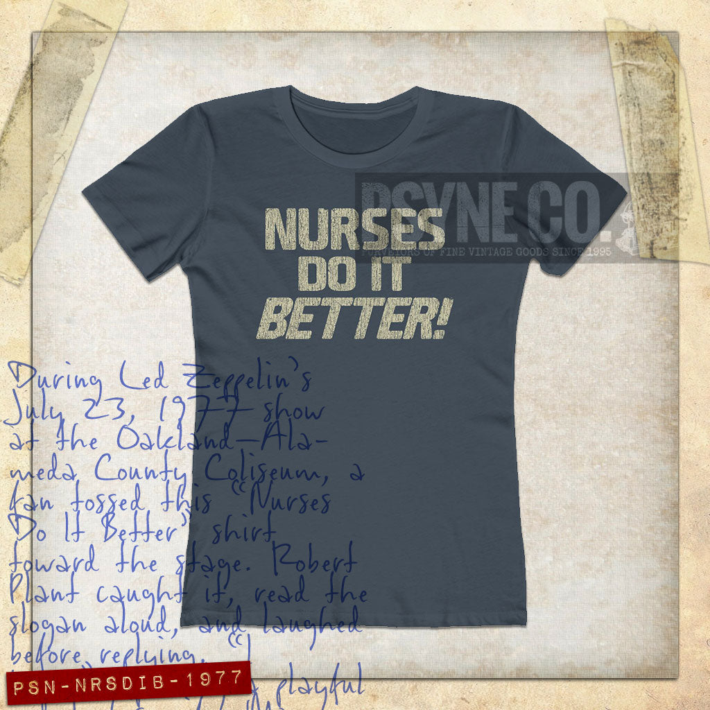 Nurses Do It Better! 1977 Vintage Women's T-Shirt