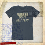 Nurses Do It Better! 1977 Vintage Women's T-Shirt