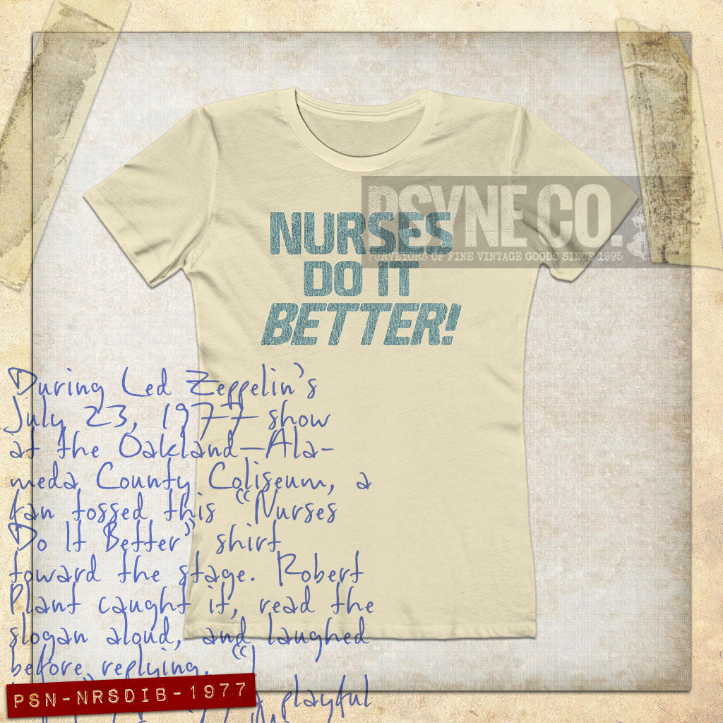 Nurses Do It Better! 1977 Vintage Women's T-Shirt