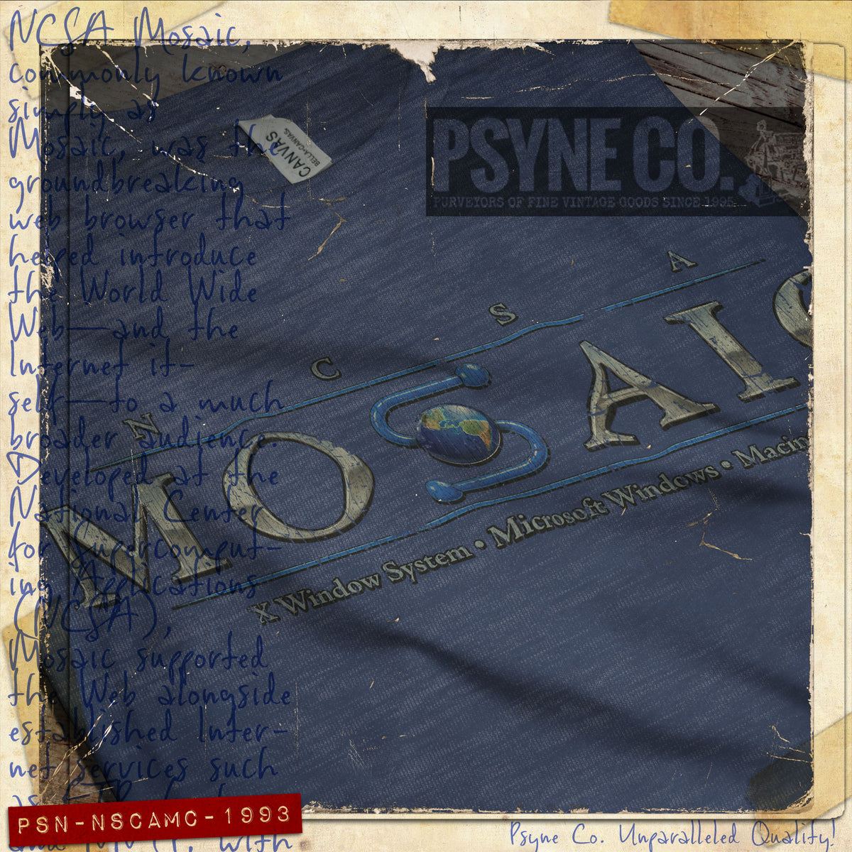 NCSA Mosaic 1993 Vintage Men's T-Shirt