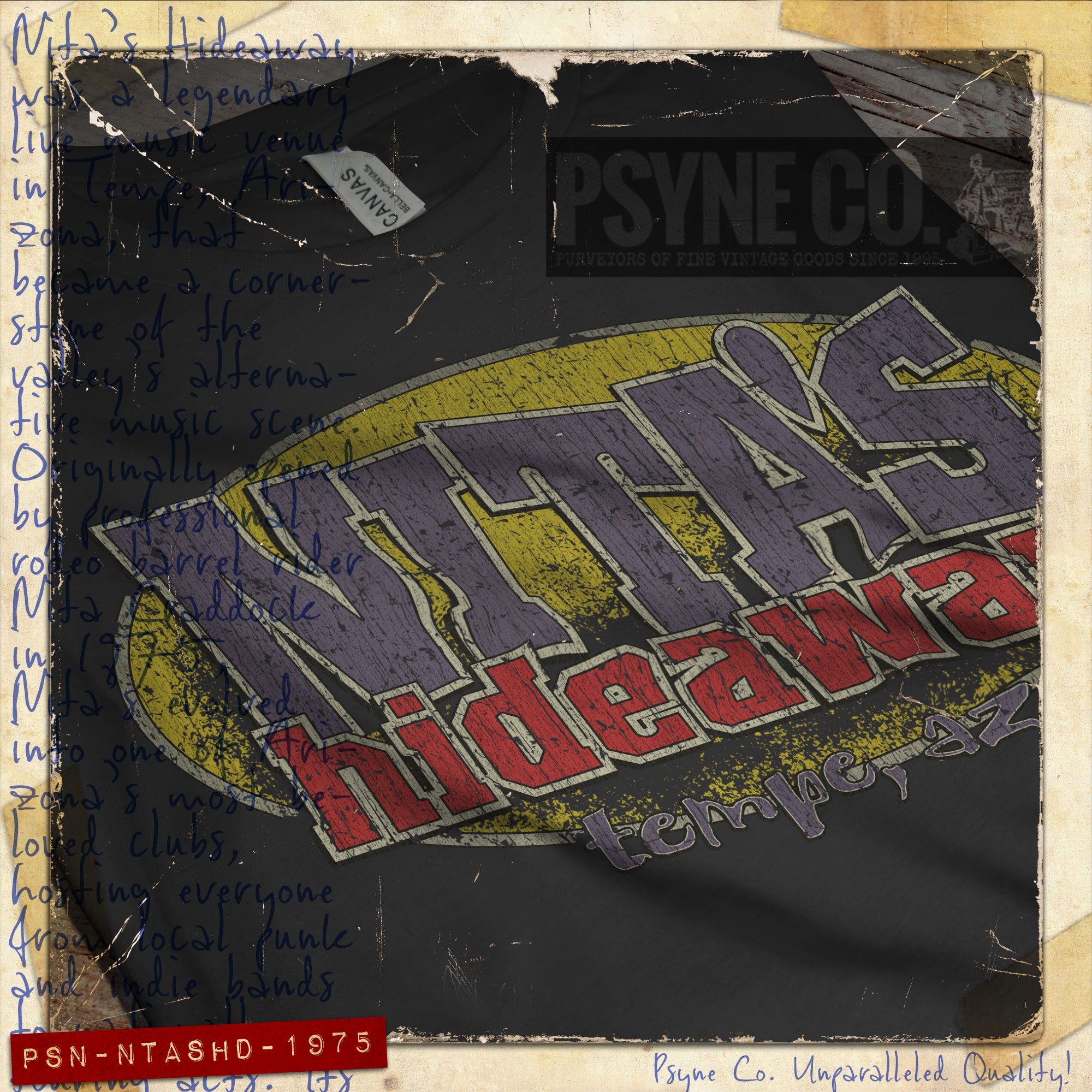 Nita’s Hideaway Tempe 1975 Vintage Men’s T-Shirt