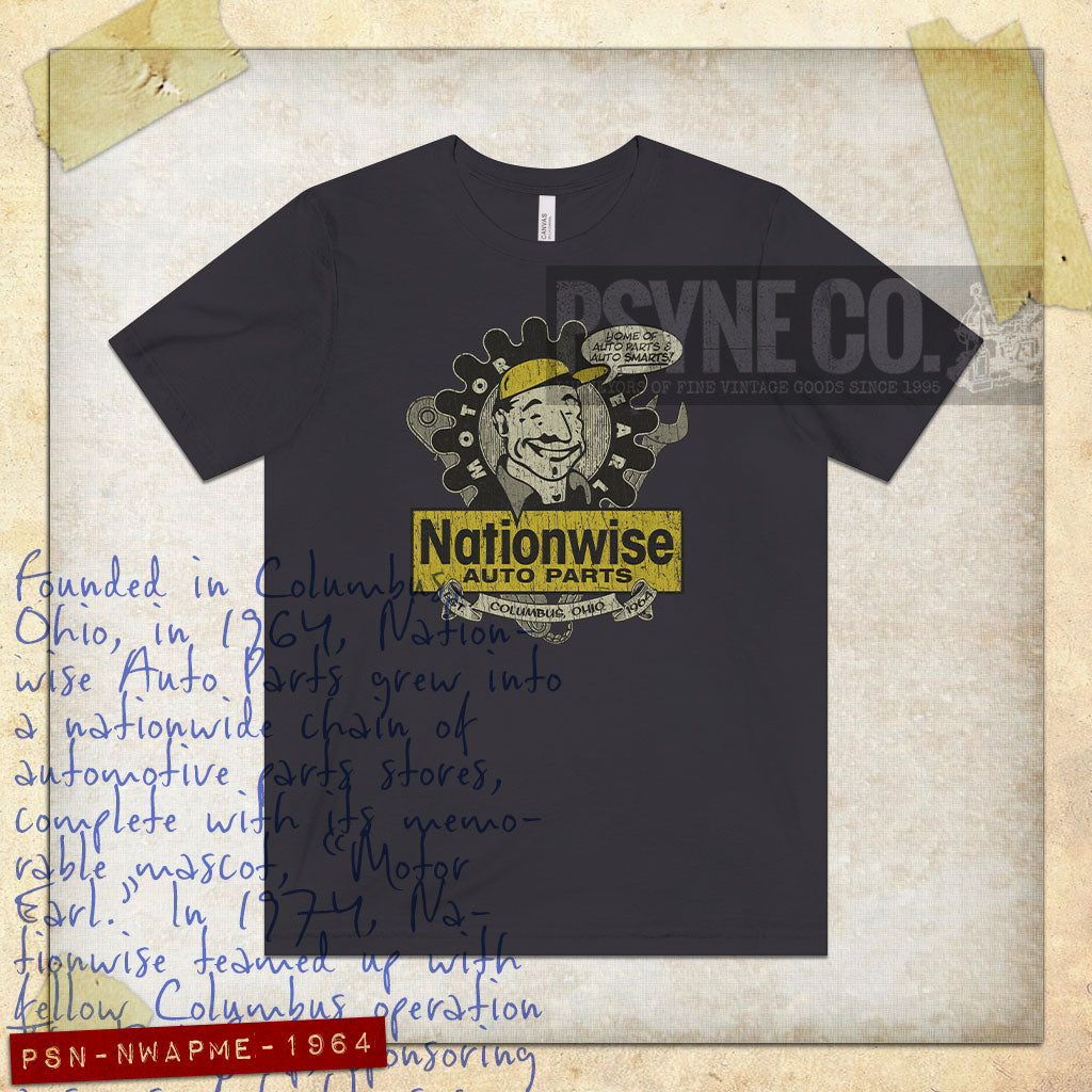 Nationwise Auto Parts Motor Earl 1964 Vintage Men's T-Shirt