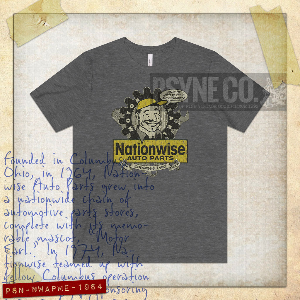 Nationwise Auto Parts Motor Earl 1964 Vintage Men's T-Shirt