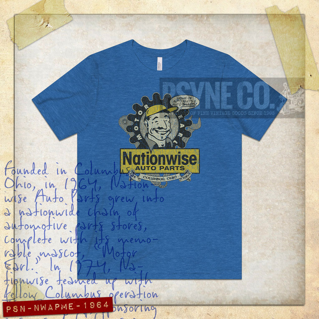 Nationwise Auto Parts Motor Earl 1964 Vintage Men's T-Shirt