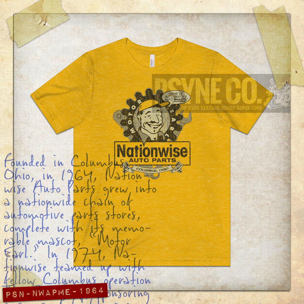 Nationwise Auto Parts Motor Earl 1964 Vintage Men's T-Shirt