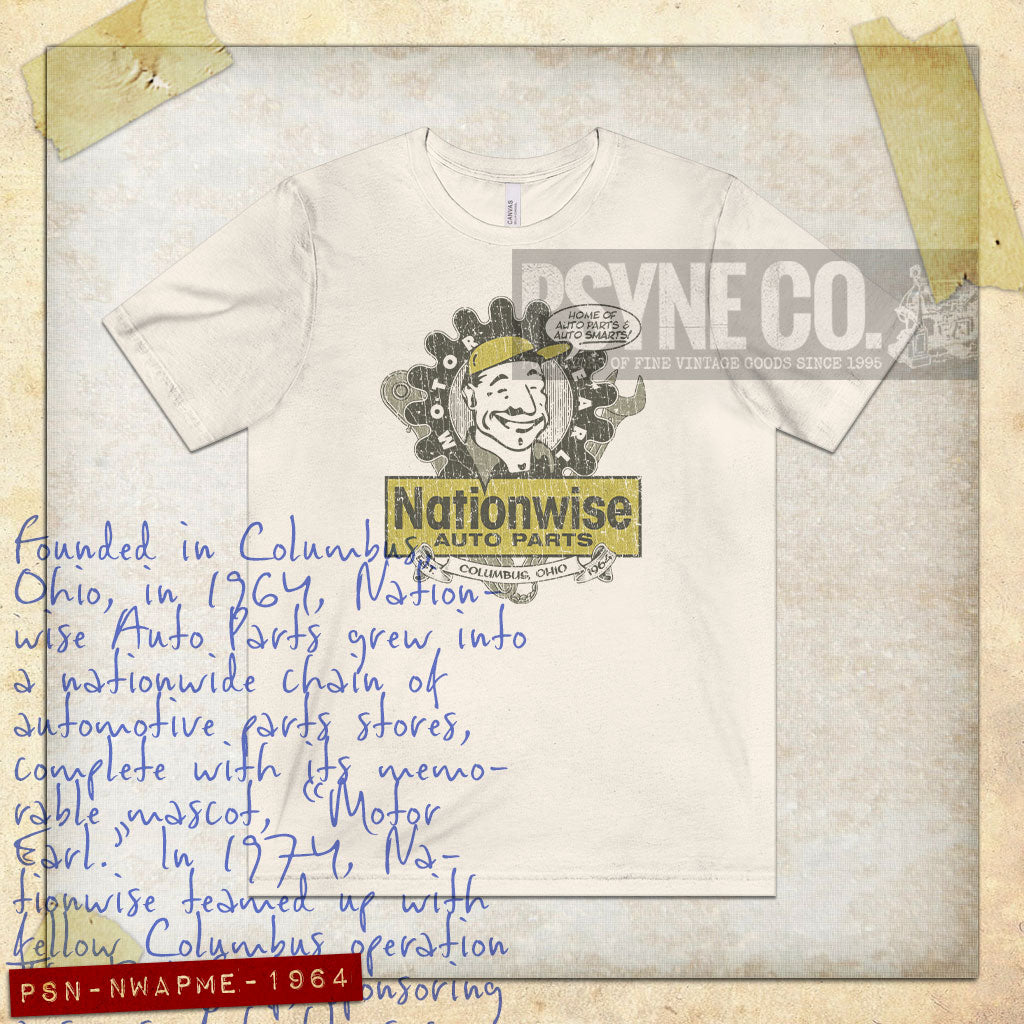 Nationwise Auto Parts Motor Earl 1964 Vintage Men's T-Shirt