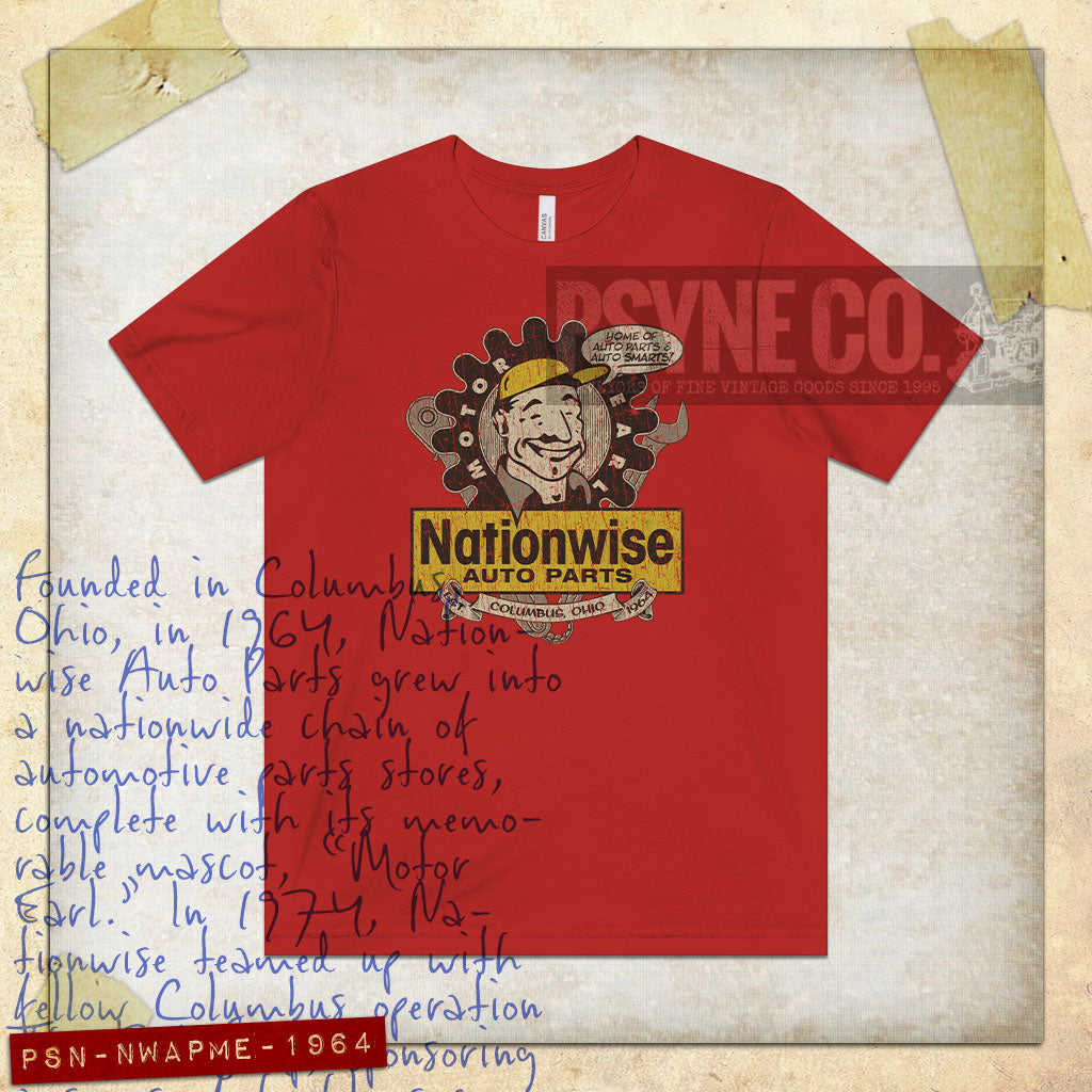 Nationwise Auto Parts Motor Earl 1964 Vintage Men's T-Shirt