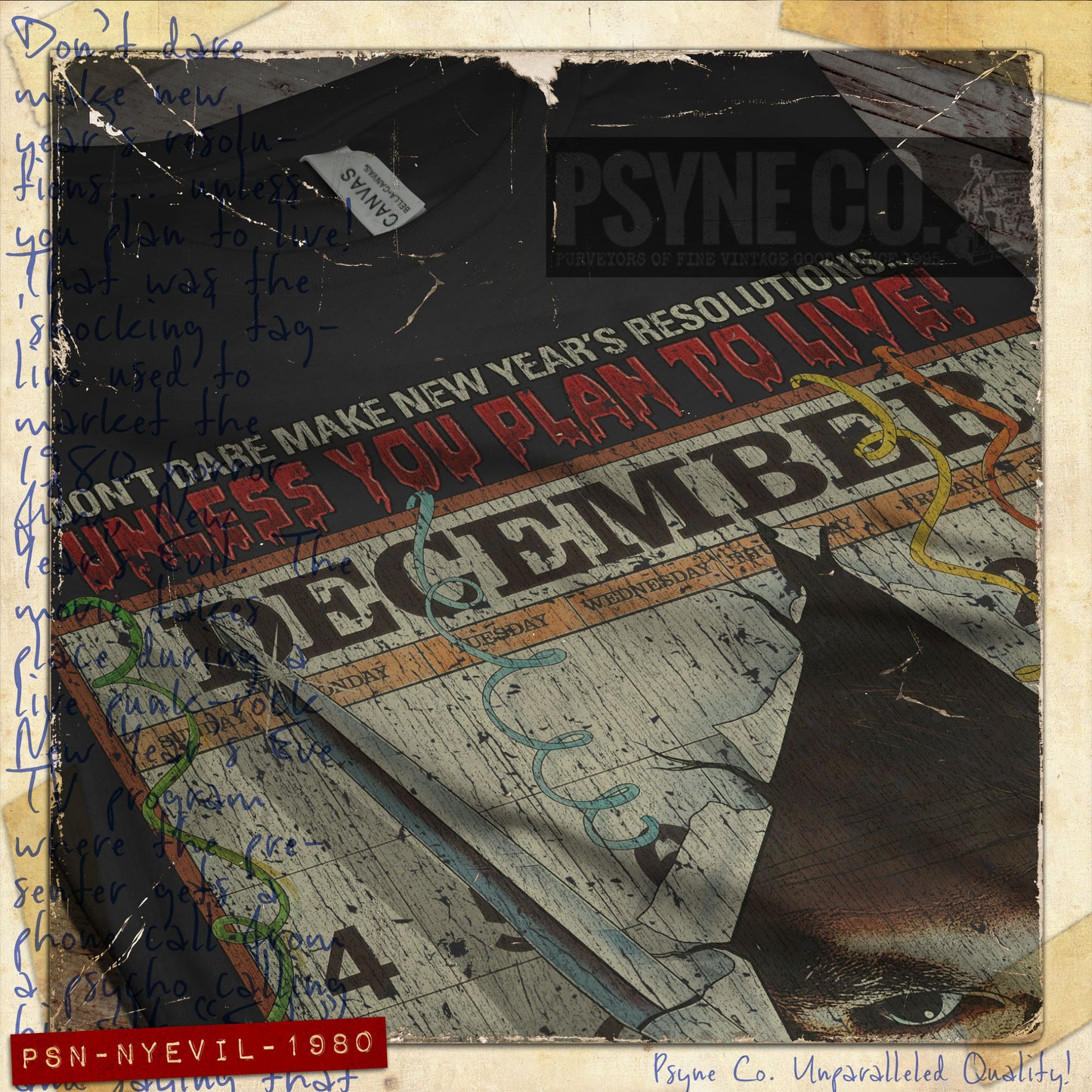 New Year's Evil 1980 Vintage Men's T-Shirt